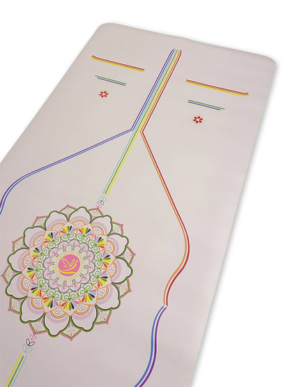 Mat Yoga Antideslizante Con Diseño Alineación | Marca Senza