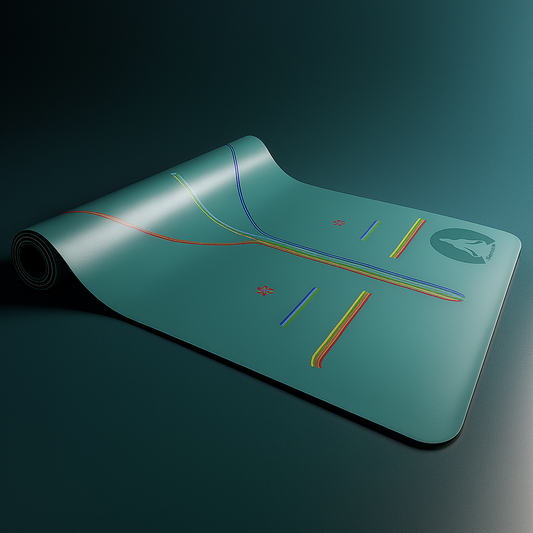 Mat Yoga Antideslizante Con Diseño Alineación | Marca Senza