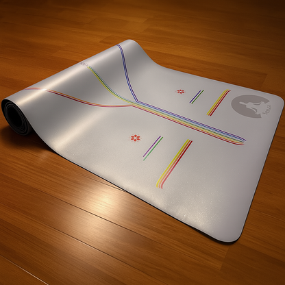 Mat Yoga Antideslizante Con Diseño Alineación | Marca Senza