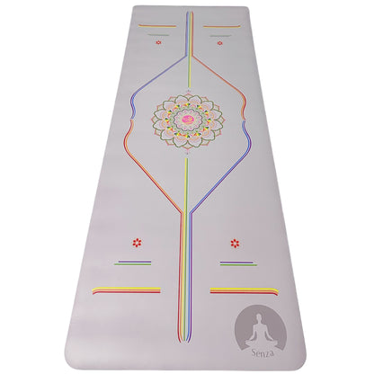 Mat Yoga Antideslizante Con Diseño Alineación | Marca Senza