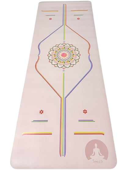 Mat Yoga Antideslizante Con Diseño Alineación | Marca Senza
