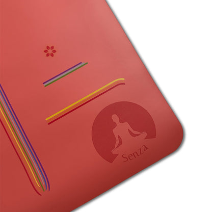 Mat Yoga Antideslizante Con Diseño Alineación | Marca Senza