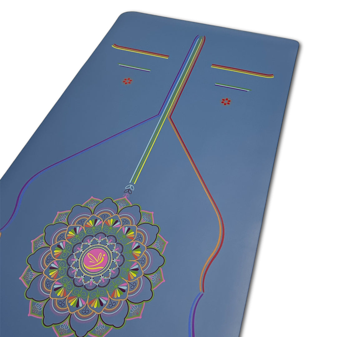 Mat Yoga Antideslizante Con Diseño Alineación | Marca Senza